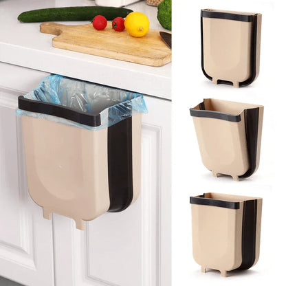 Foldable cabinet trash bin travel size - Prozone