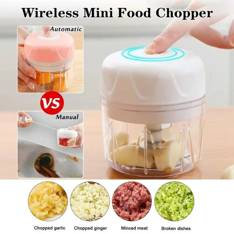 Wireless mini electric garlic food cutter - Prozone