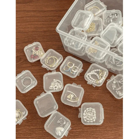 10 pcs transparent mini jewelry storage box - Prozone