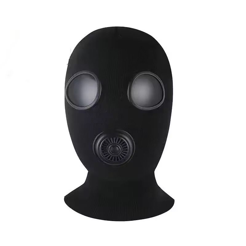 Black Cap Full Face Cover Winter Fleece Knitted Mask - Prozone