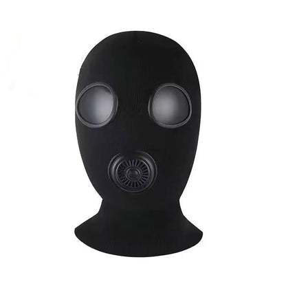 Black Cap Full Face Cover Winter Fleece Knitted Mask - Prozone