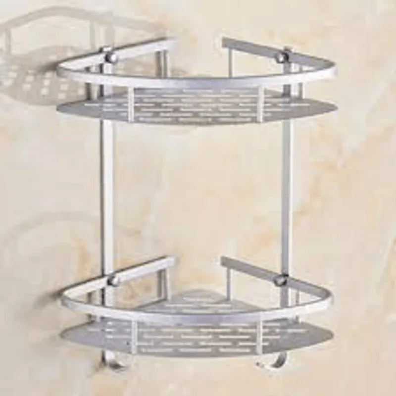 2 tier aluminum corner rack wall mounted - Prozone
