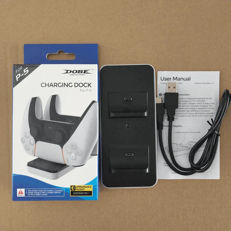 Dobe ps5 wireless dual charging dock for joystick controller - Prozone