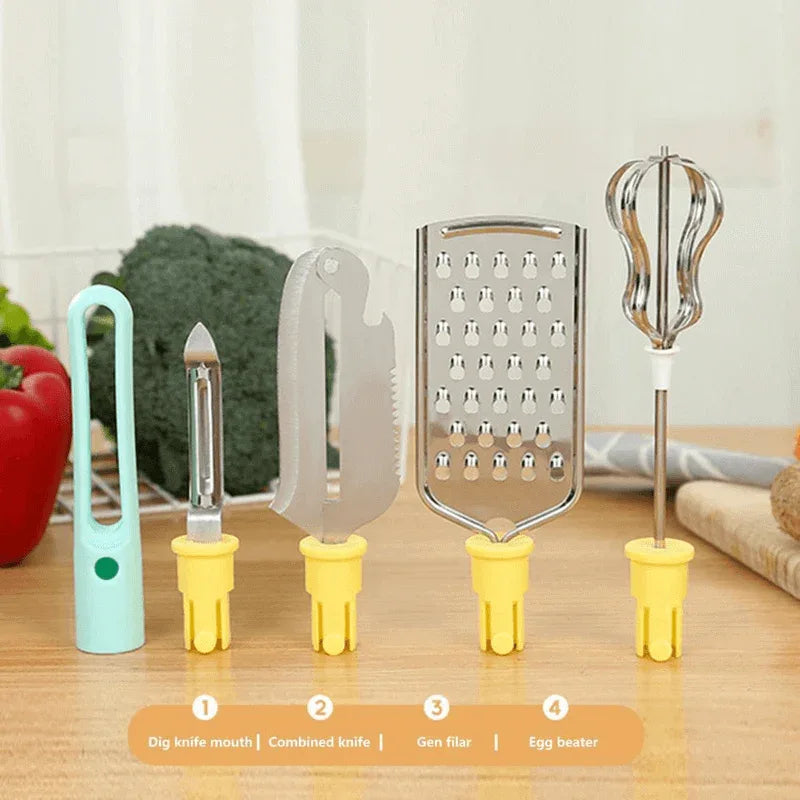 Stainless steel 4 in 1 kitchen tools set - Prozone