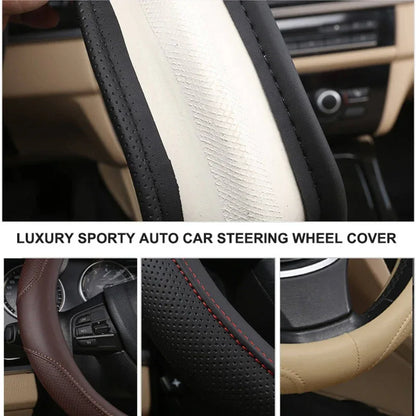 Car steering wheel cover with needles and thread - Prozone