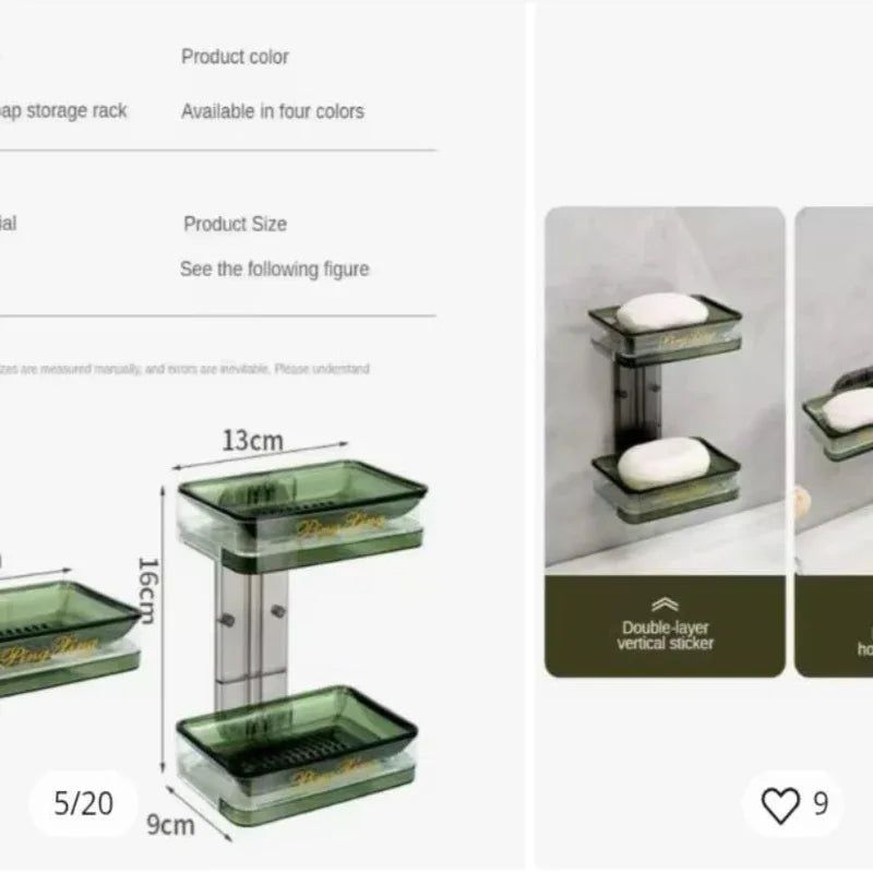 Creative Double Layers Soap Box - Prozone