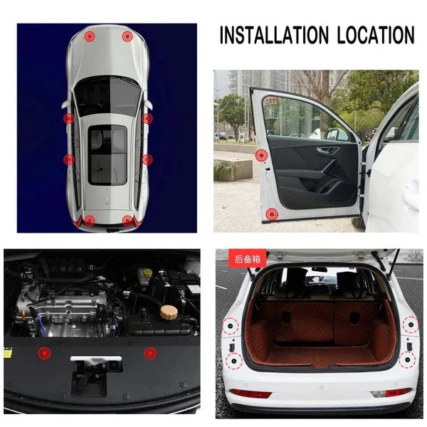 24 pcs Self Adhesive Car Door Shock Absorbers - Prozone