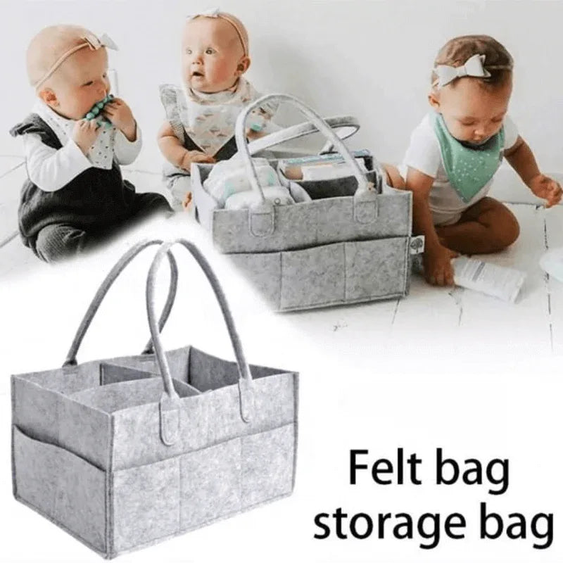 Baby diaper caddy organizer nursery felt bag - Prozone