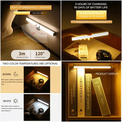 Motion sensor chargeable led light 12cm - Prozone