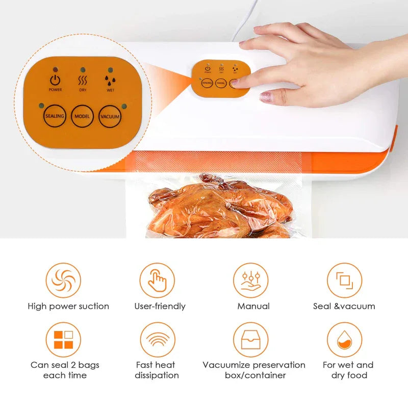 Portable automatic vacuum sealer for food - Prozone