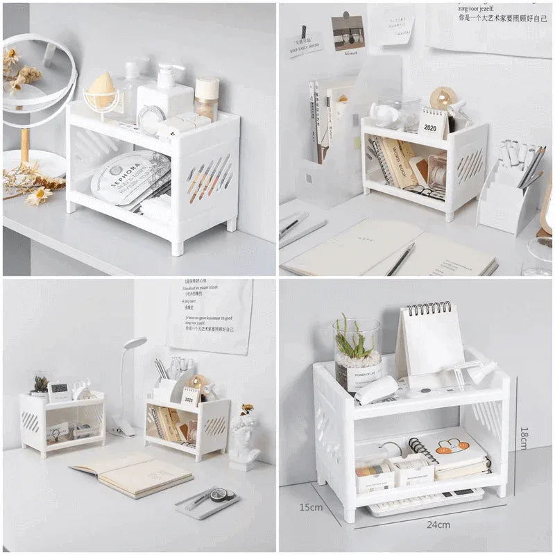 2 tier storage rack desktop organizer - Prozone