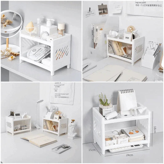 2 tier storage rack desktop organizer - Prozone