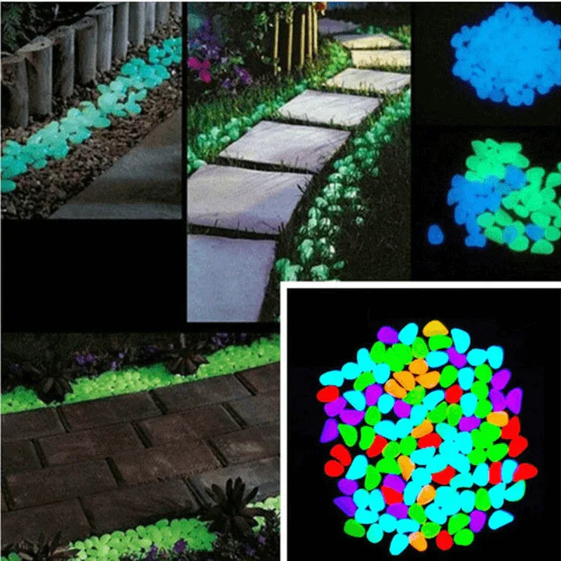 Glow in the dark fairy light pebbles for aquarium - Prozone