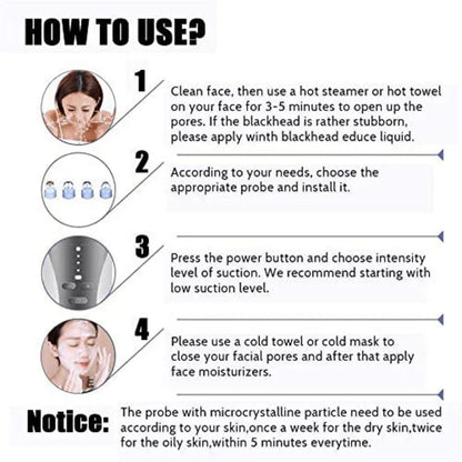 Electric suction blackhead remover pore cleanser - Prozone