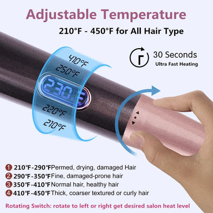 2 in 1 twisted hair straightener and curler iron - Prozone