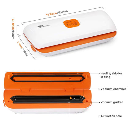 Portable automatic vacuum sealer for food - Prozone