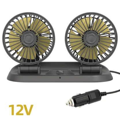 Fast cooling dashboard double heads mini fan - Prozone