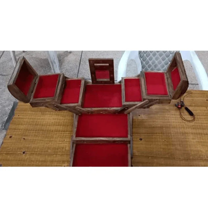 Rustic wooden jewelry box - Prozone