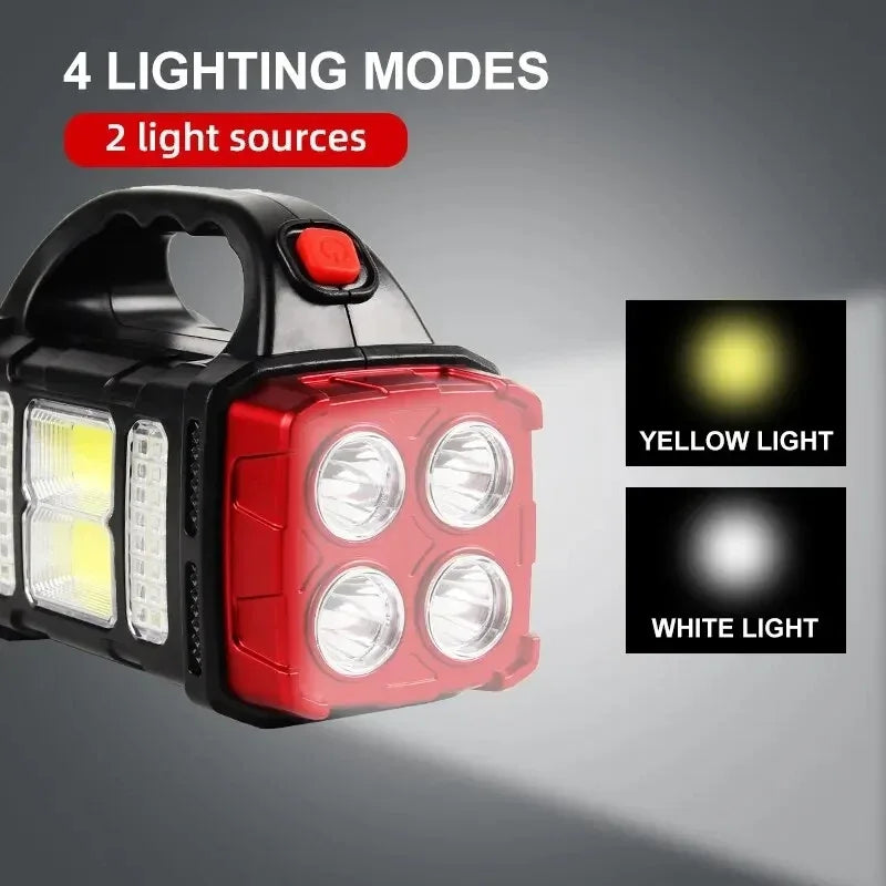Solar Portable Spotlight Powerful USB Rechargeable - Prozone