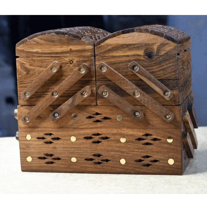 Rustic wooden jewelry box - Prozone