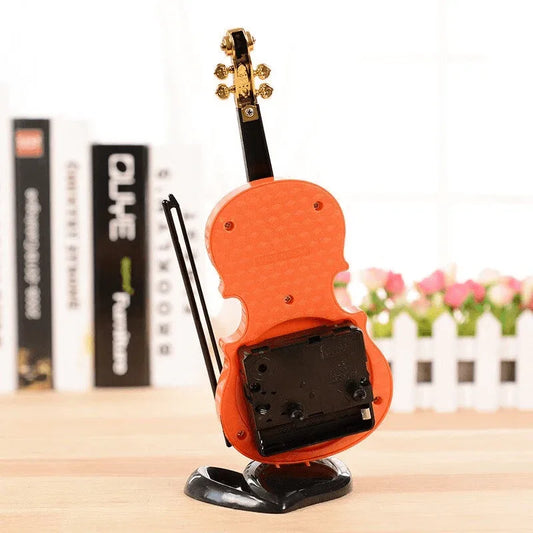 Creative table clock student violin - Prozone