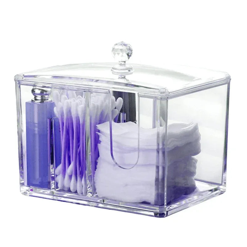 Acrylic cotton swab holder makeup box - Prozone
