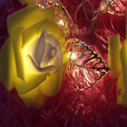 Leaves fairy light with flowers - Prozone