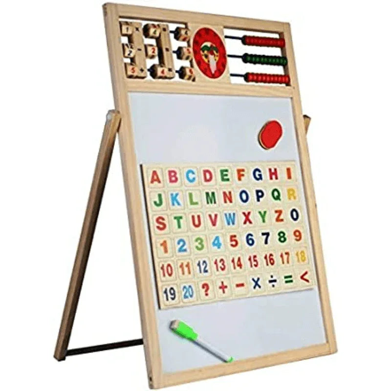Dual sided learning magnetic wooden board - Prozone