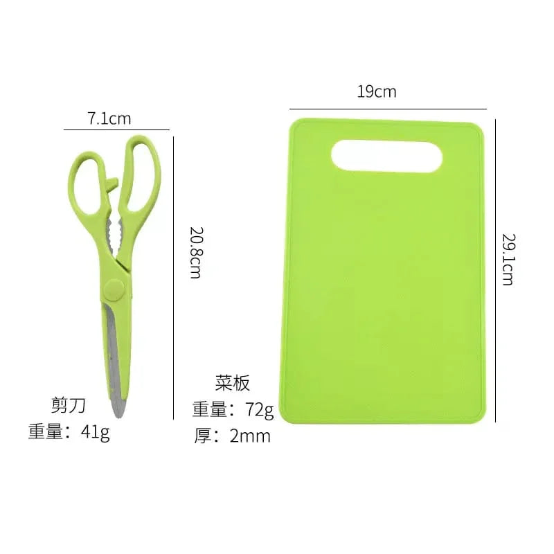 5 pcs kitchen knife set with cutting board - Prozone