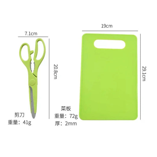 5 pcs kitchen knife set with cutting board - Prozone