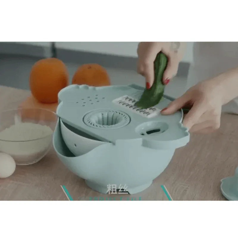 6 in 1 vegetable cutter drain basket - Prozone