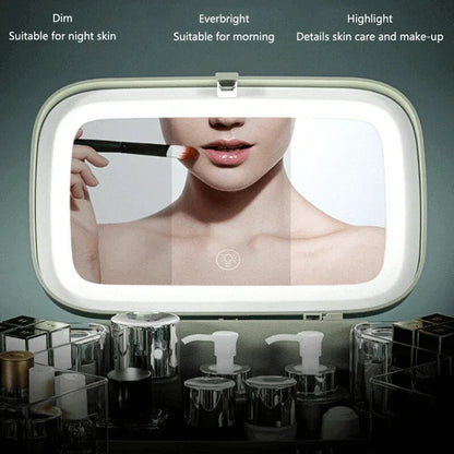 Multiple drawer makeup organizer with mirror - Prozone
