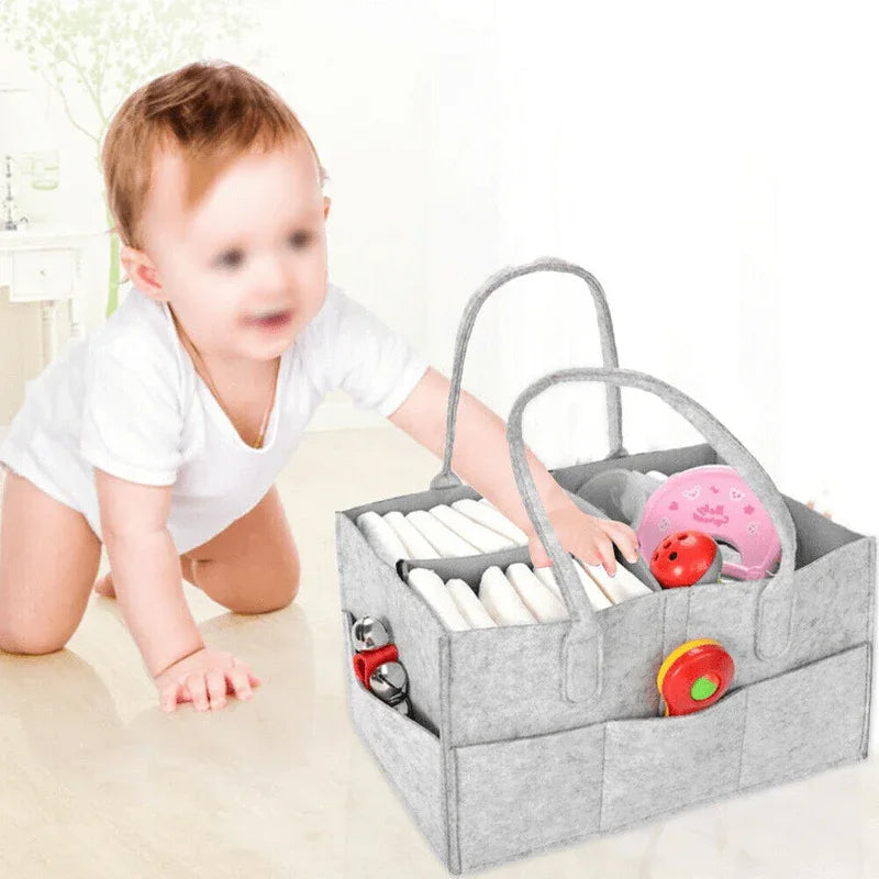 Baby diaper caddy organizer nursery felt bag - Prozone