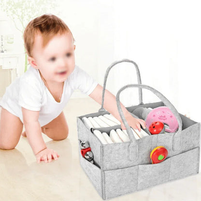 Baby diaper caddy organizer nursery felt bag - Prozone