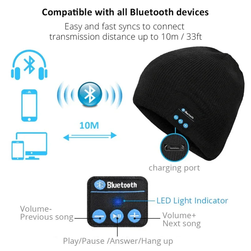 Bluetooth music hat smart headset winter cap - Prozone