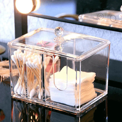Acrylic cotton swab holder makeup box - Prozone