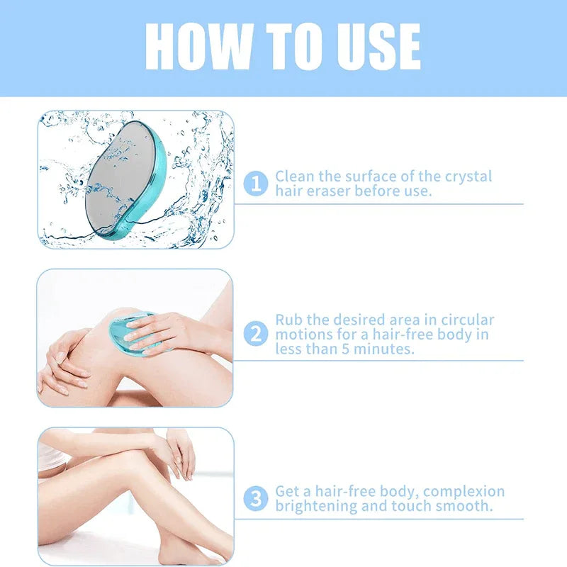 Crystal hair remover painless exfoliation tool - Prozone