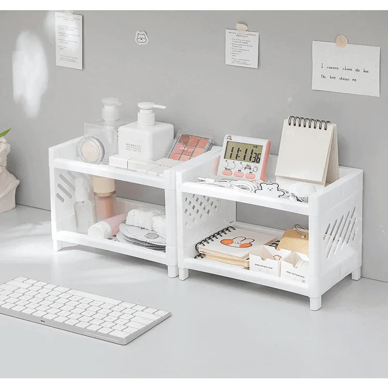 2 tier storage rack desktop organizer - Prozone