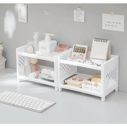 2 tier storage rack desktop organizer - Prozone