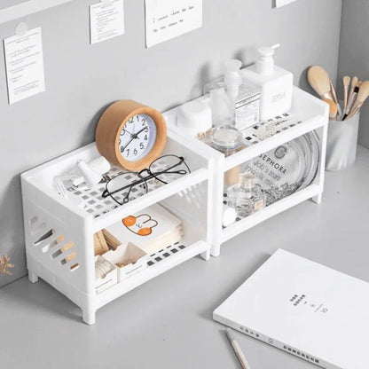 2 tier storage rack desktop organizer - Prozone