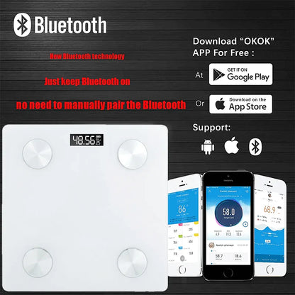 Electric smart bluetooth digital scale lcd - Prozone