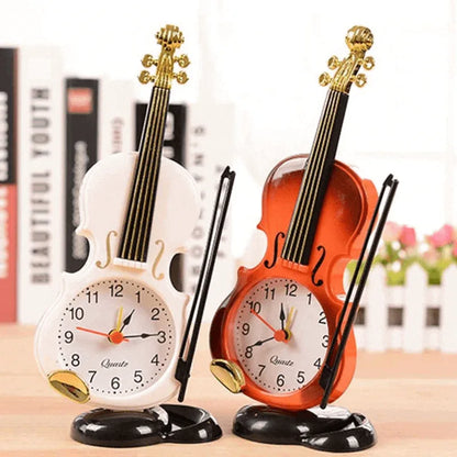 Creative table clock student violin - Prozone