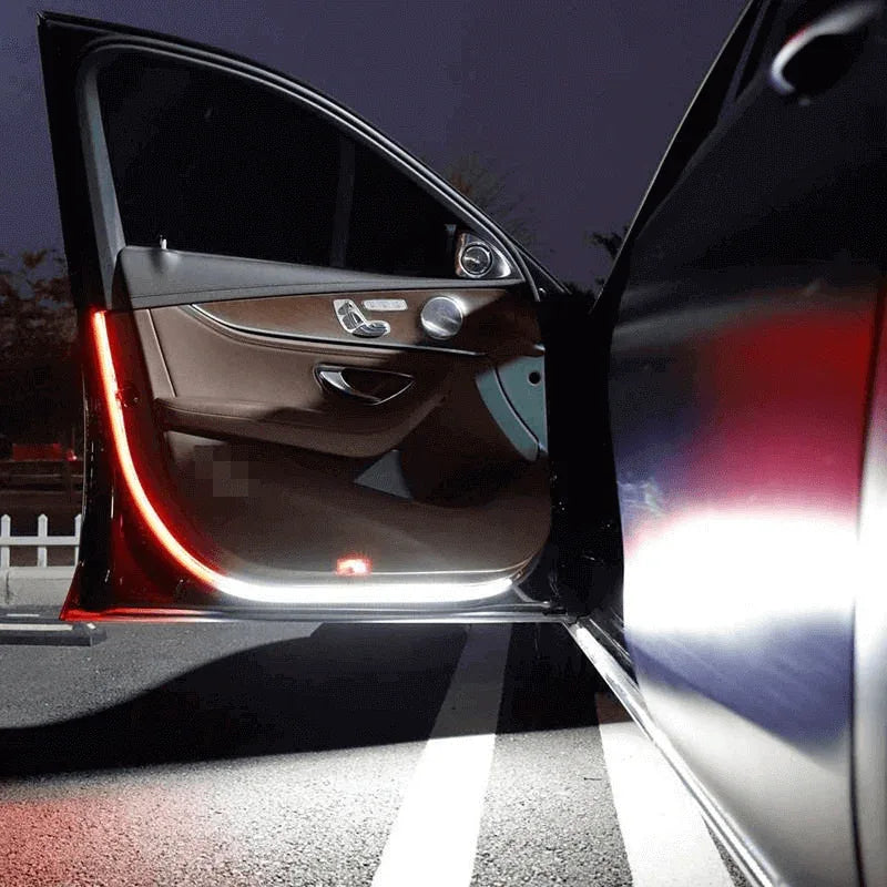 2pcs white red led car door anti-collision warning light - Prozone