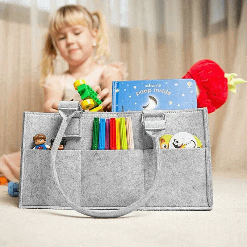 Baby diaper caddy organizer nursery felt bag - Prozone