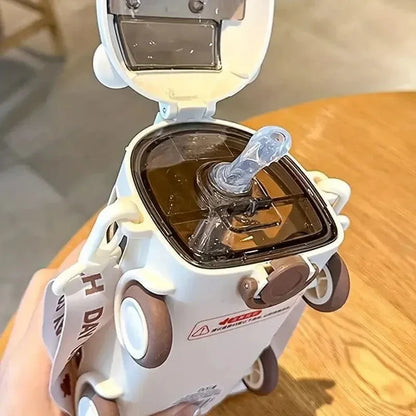 Cute Bus Shaped Water Bottle With Straw - Prozone