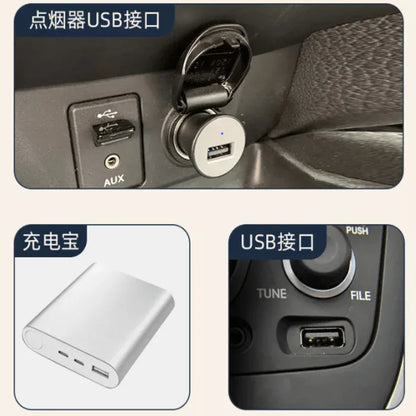 Fast cooling dashboard double heads mini fan - Prozone