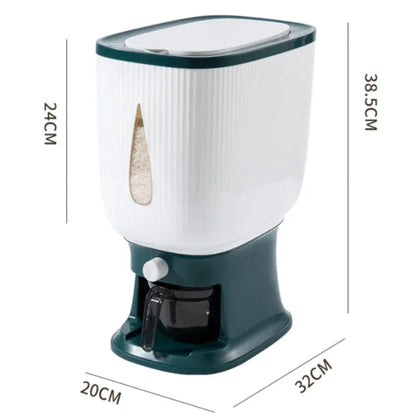 10kg rice dispenser and cereal storage box - Prozone