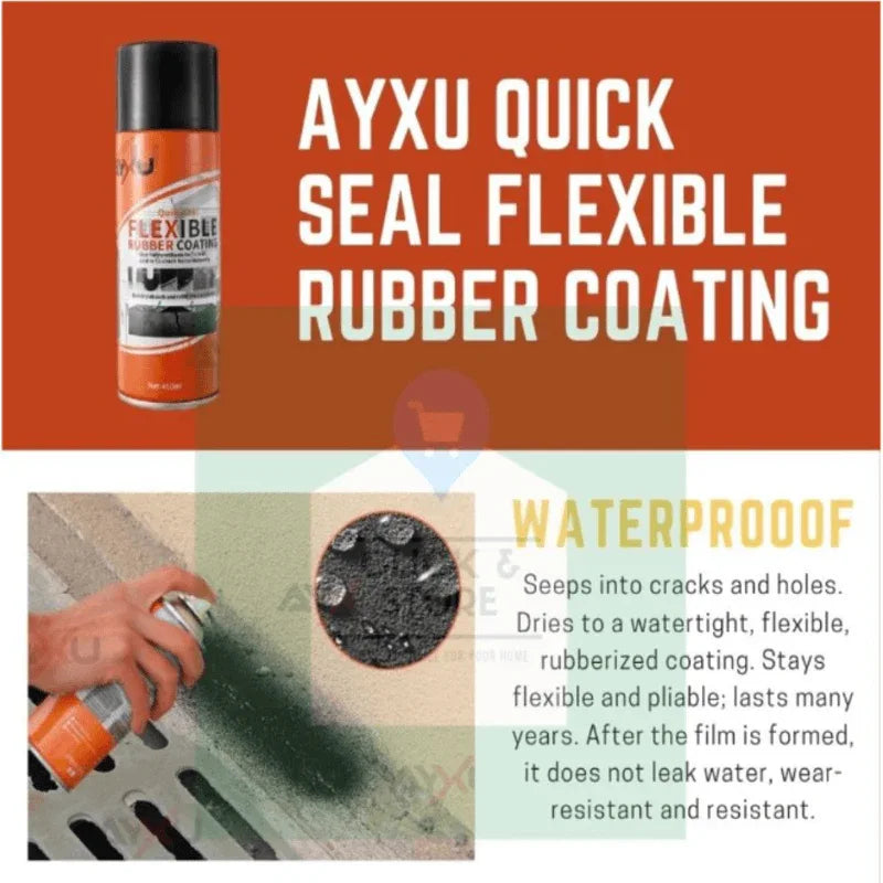 Rubber coating spray flexible leak sealant waterproof - Prozone