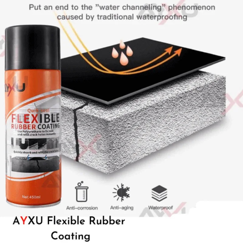 Rubber coating spray flexible leak sealant waterproof - Prozone