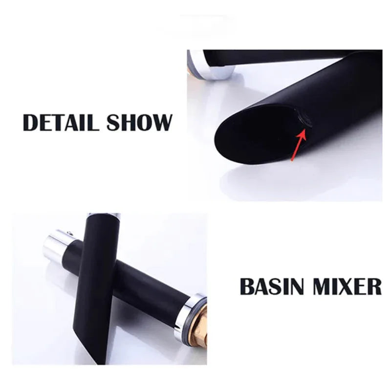 Basin faucet black hot cold single handle - Prozone